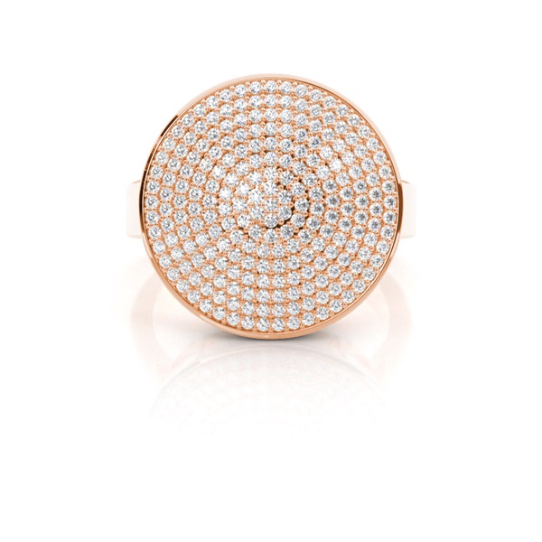 Prong Setting Round Diamond Cluster Ring