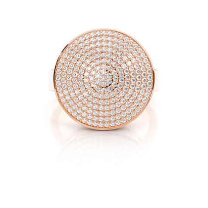 Rose Gold Diamond Cluster Rings