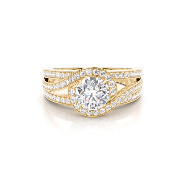 Single Round Diamond Engagement Ring