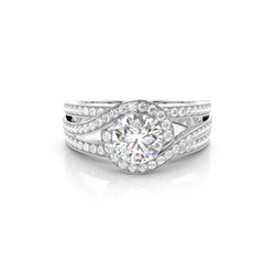 Single Round Diamond Engagement Ring