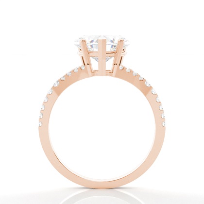 Rose Gouden Verlovingsringen