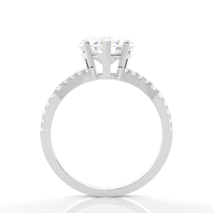 Heart Side Stone Diamond Rings