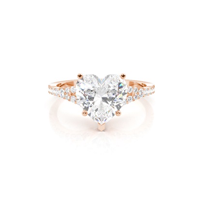Rose Gold Side Stone Engagement Rings