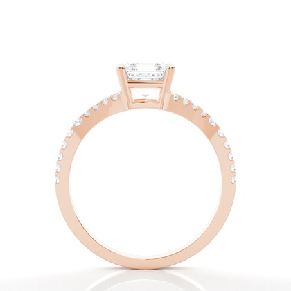 Asscher Cut Diamond Rings