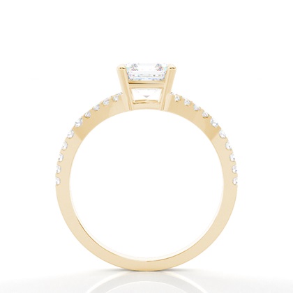 Asscher Cut Diamond Rings