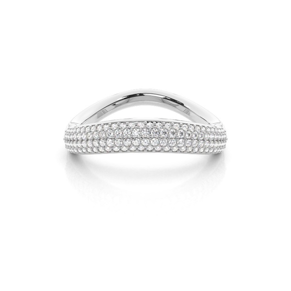 2.20mm Studded Slight Comfort Fit Diamond Shaped Band