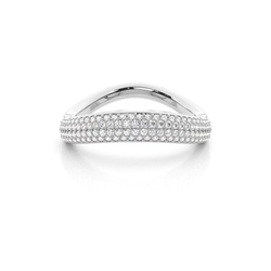 2.20mm Studded Slight Comfort Fit Diamond Shaped Band