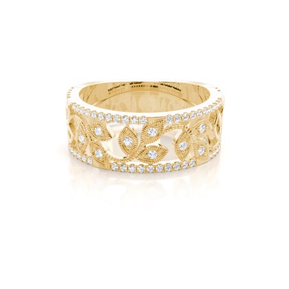 Yellow Gold Anniversary Diamond Rings