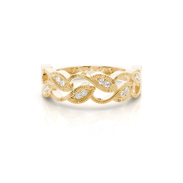 Prong Setting Round Half Eternity Diamond Ring