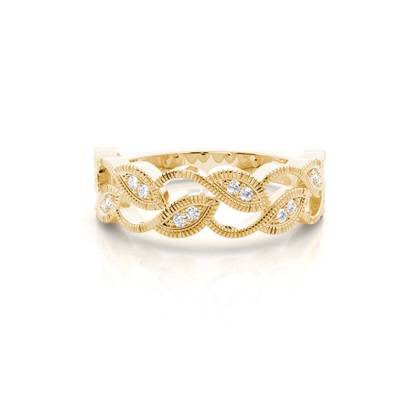Yellow Gold Eternity Diamond Rings