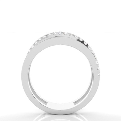 Runder Diamant Fashion Ring in einer Pavéfassung