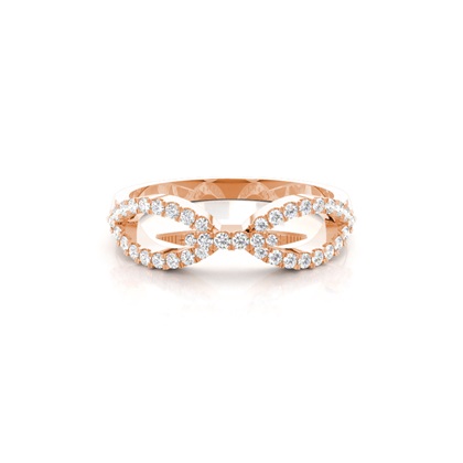 Round Rose Gold Everyday Diamond Rings