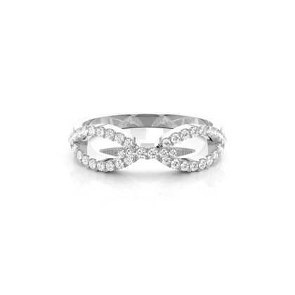 Pave Setting Round Diamond Fashion Ring