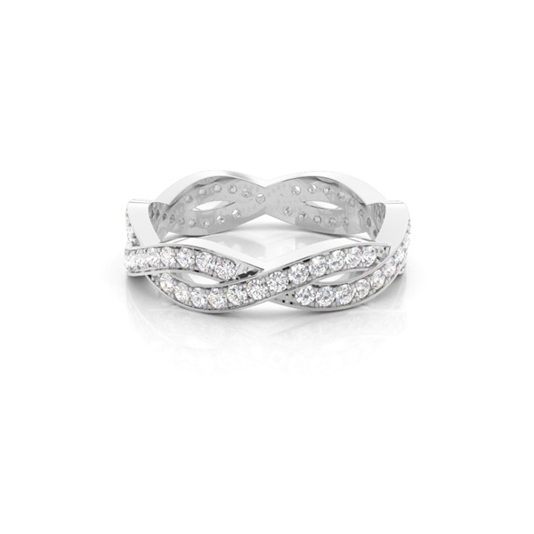 Pave Setting Full Eternity Diamond Ring