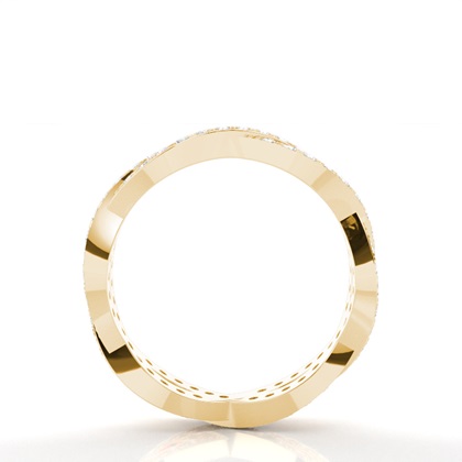 Full Eternity Yellow Gold Diamond Rings