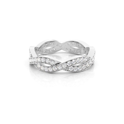 Pave Setting Full Eternity Diamond Ring