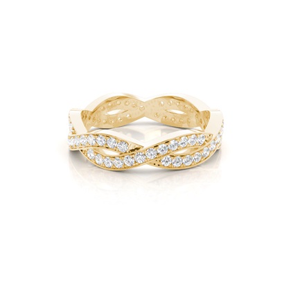 Yellow Gold Anniversary Diamond Rings
