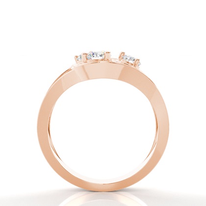 Rose Gold Statement Diamond Rings