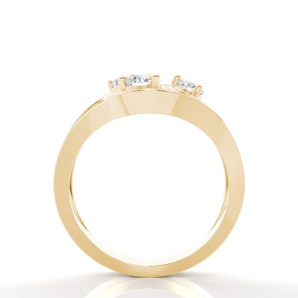 Yellow Gold Statement Diamond Rings