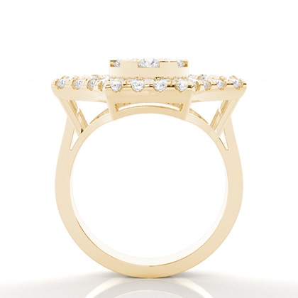 Yellow Gold Statement Diamond Rings