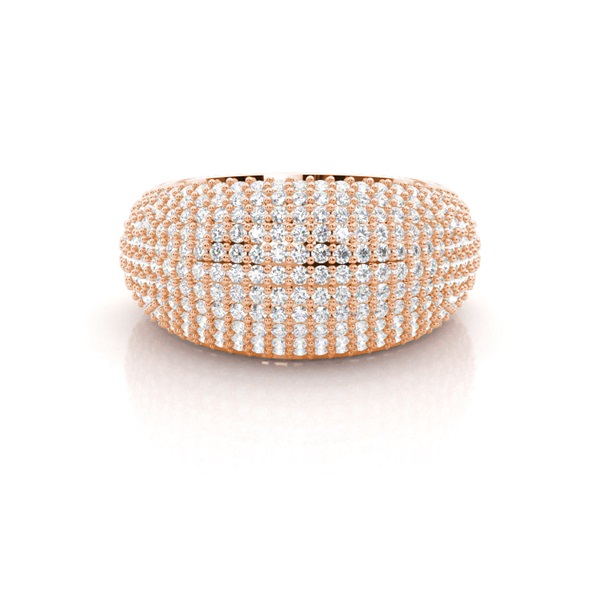 Prong Setting Round Diamond Fashion Ring