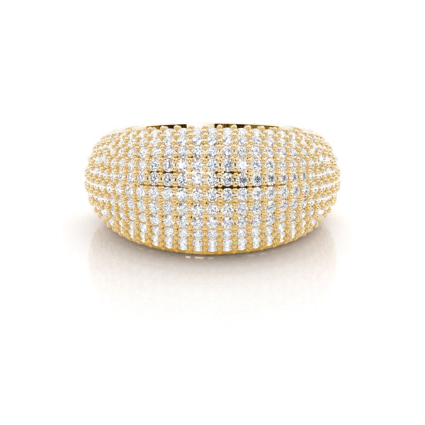 Prong Setting Round Diamond Fashion Ring
