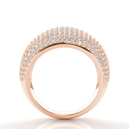 Rose Gold Statement Diamond Rings
