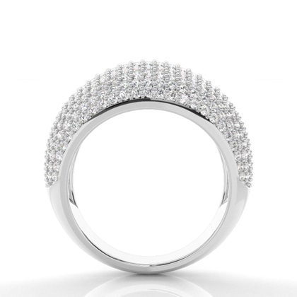 Prong Setting Round Diamond Fashion Ring