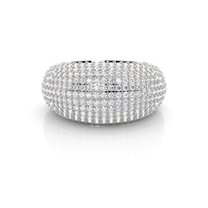 Platinum Statement Diamond Rings 