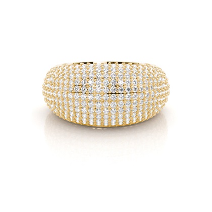 Yellow Gold Statement Diamond Rings