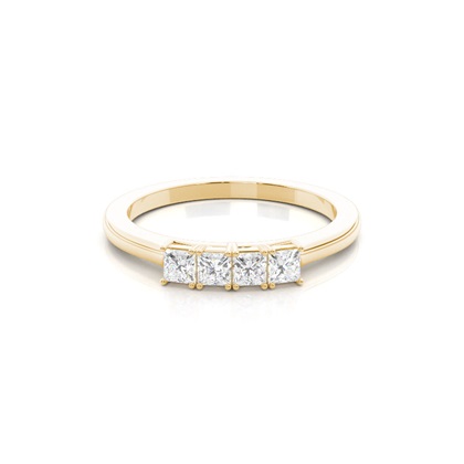 Yellow Gold Eternity Diamond Rings