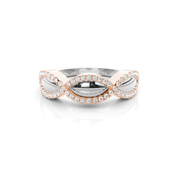 Prong Setting Round Diamond Promise Ring