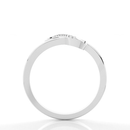 Prong Setting Round Diamond Promise Ring