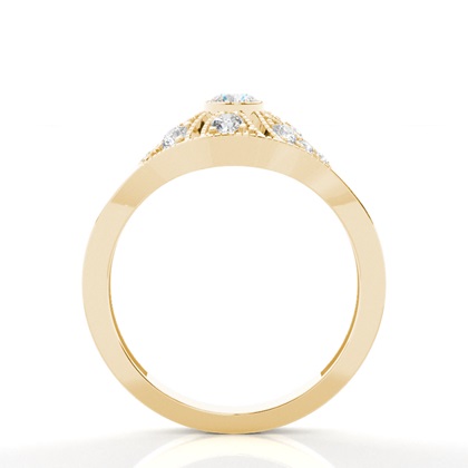 Gelbgold Cluster Diamantringe