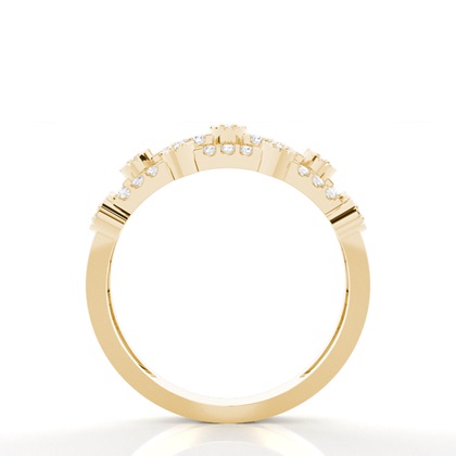 Gelbgold Memoireringe Diamantringe