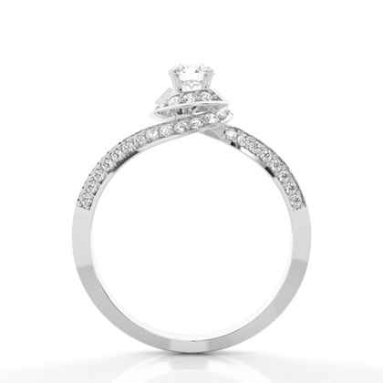 Round Diamond Halo Engagement Rings