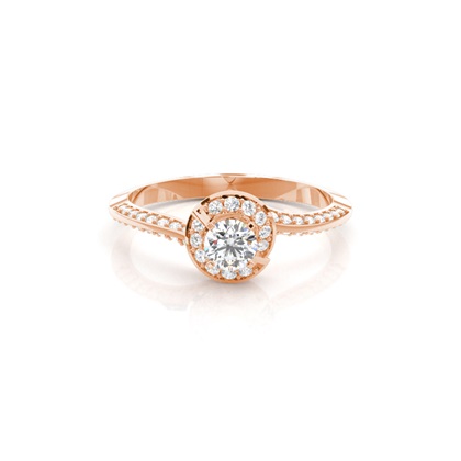 Rose Gold Diamond Engagement Rings