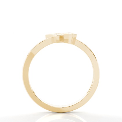 Yellow Gold Cluster Diamond Rings