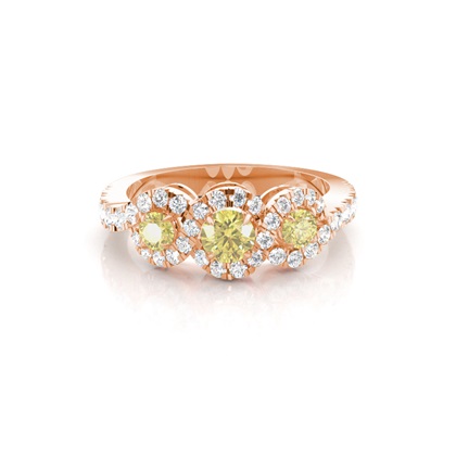 Yellow Gold Diamond Rings
