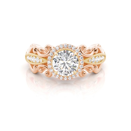 Rose Gold Ethereal Diamond Engagement Rings