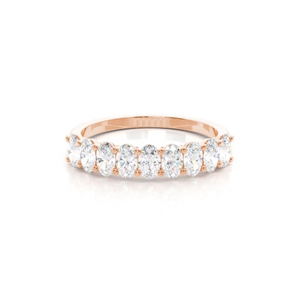 Rose Gold Eternity Diamond Rings