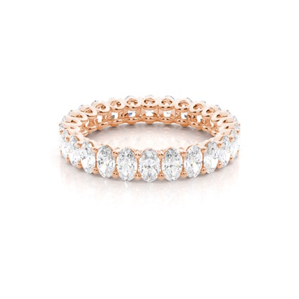 Rose Gold Full Eternity Diamond Rings