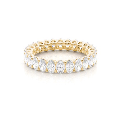 Yellow Gold Eternity Diamond Rings