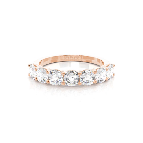 Prong Setting Half Eternity Diamond Ring