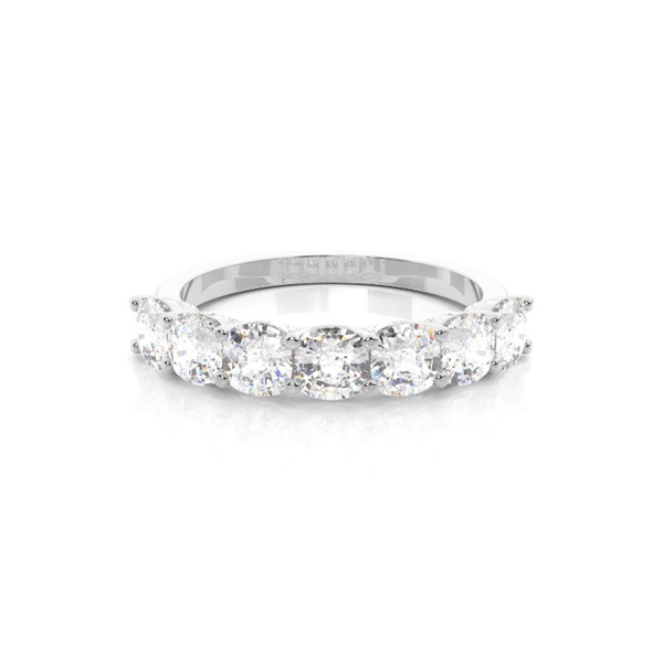 Prong Setting Half Eternity Diamond Ring