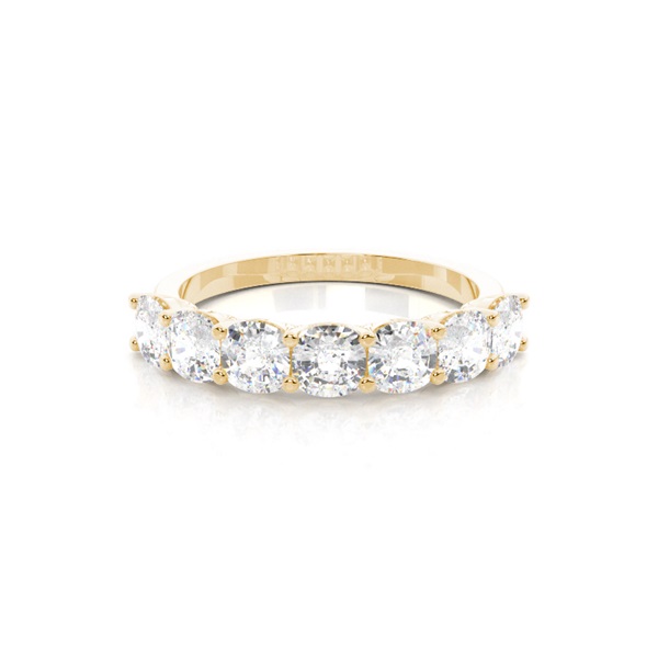 Prong Setting Half Eternity Diamond Ring