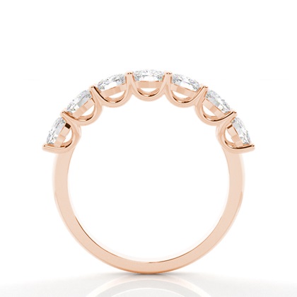 Rose Gold Half Eternity Diamond Rings