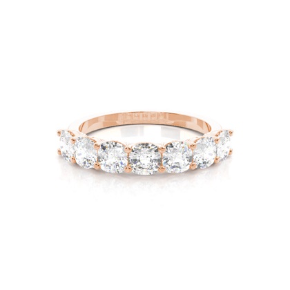 Rose Gold Half Eternity Diamond Rings