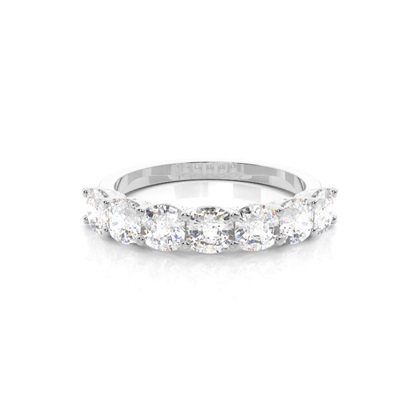 Prong Setting Half Eternity Diamond Ring