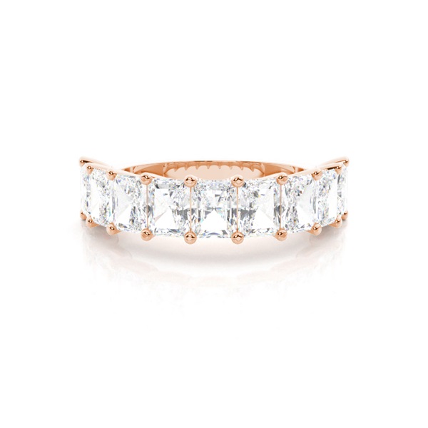 Halb Eternity Diamant Ring in einer Krappenfassung